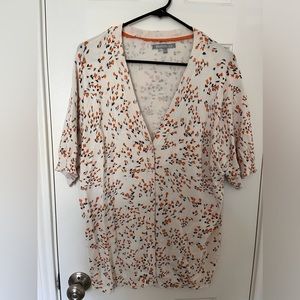 Daniel Rainn Kori Short Sleeve Button Up Sweater